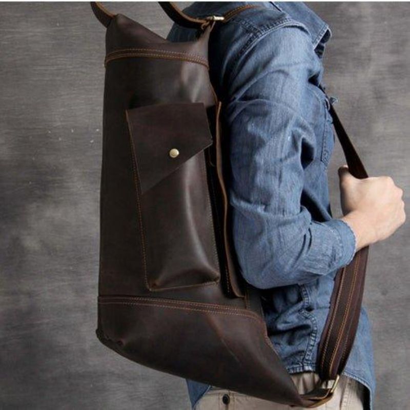 Sling Rucksack Aus Leder Für Herren