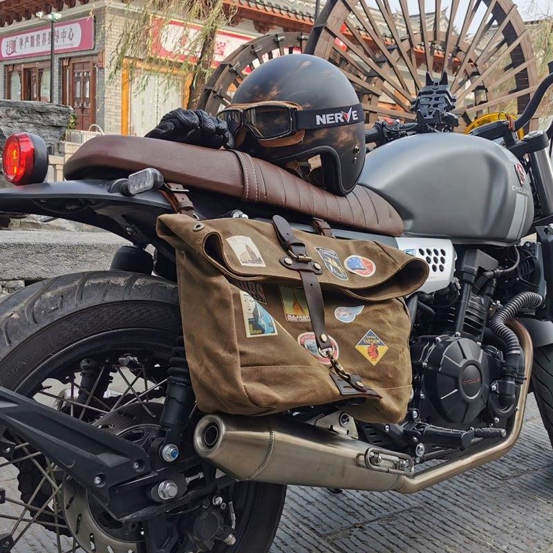 Umhängetasche Aus Canvas Im Vintage-stil Für Laptops Und Motobags