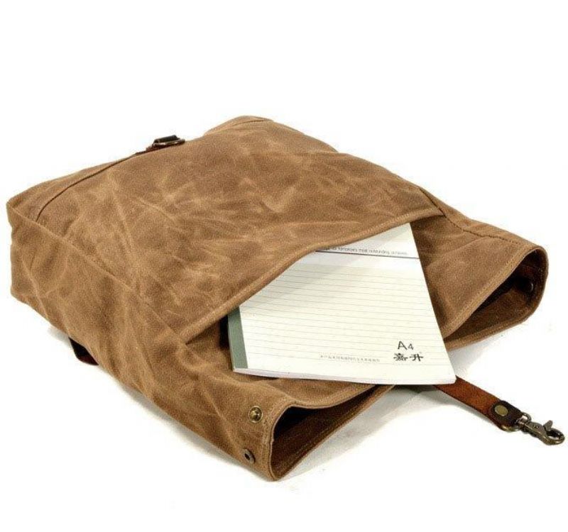 Umhängetasche Aus Canvas Im Vintage-stil Für Laptops Und Motobags