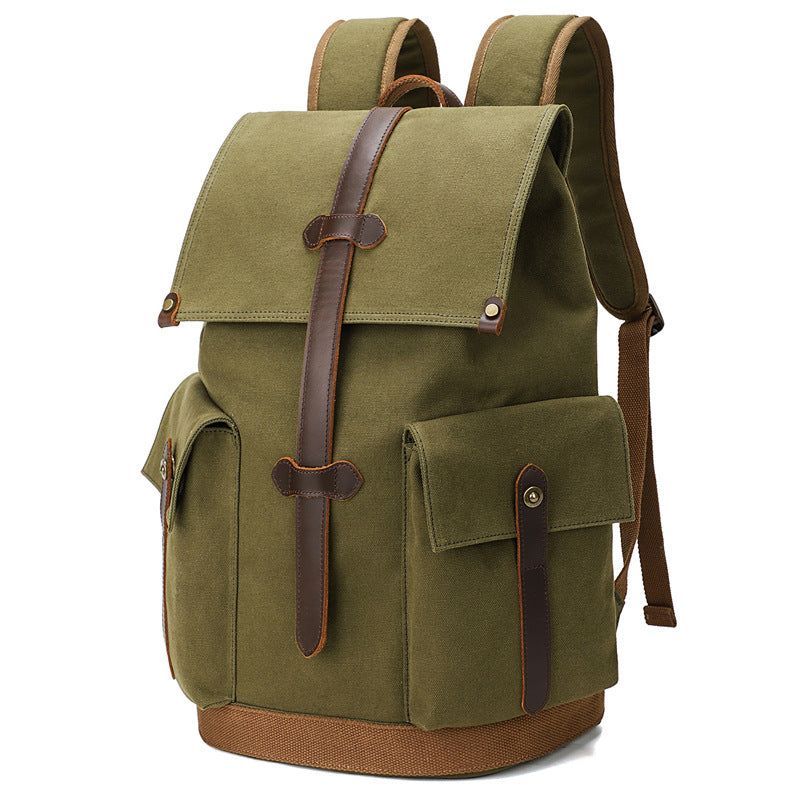 Verschleißfester Canvas-rucksack Reise-computertasche