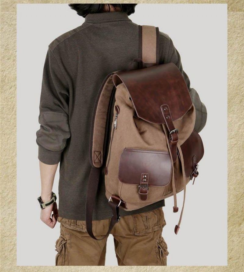 Vintage-canvas-rucksack Reisetasche Für Herren