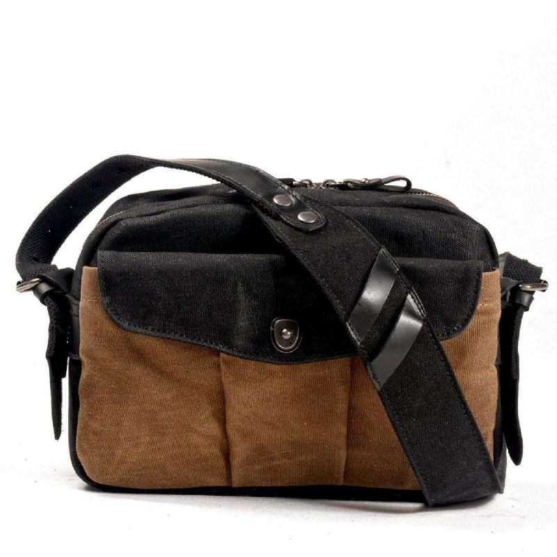 Vintage-kamera-messenger-tasche Aus Wachs-canvas Für Reisen