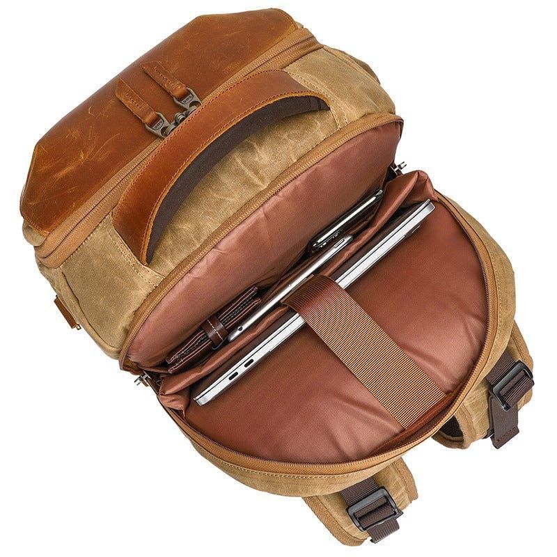 Vintage-kamera-wanderrucksack Mit Laptop-hülle