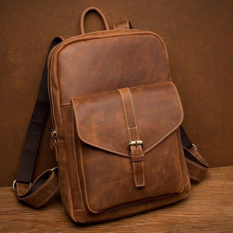 Vintage-laptoprucksack Für Herren 15.6 Zoll