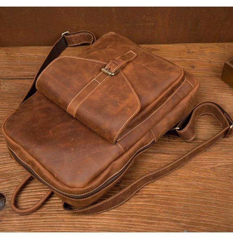 Vintage-laptoprucksack Für Herren 15.6 Zoll