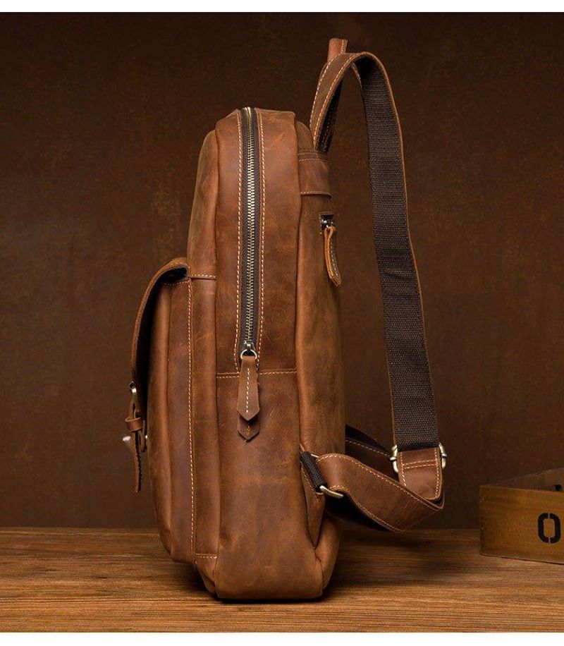 Vintage-laptoprucksack Für Herren 15.6 Zoll