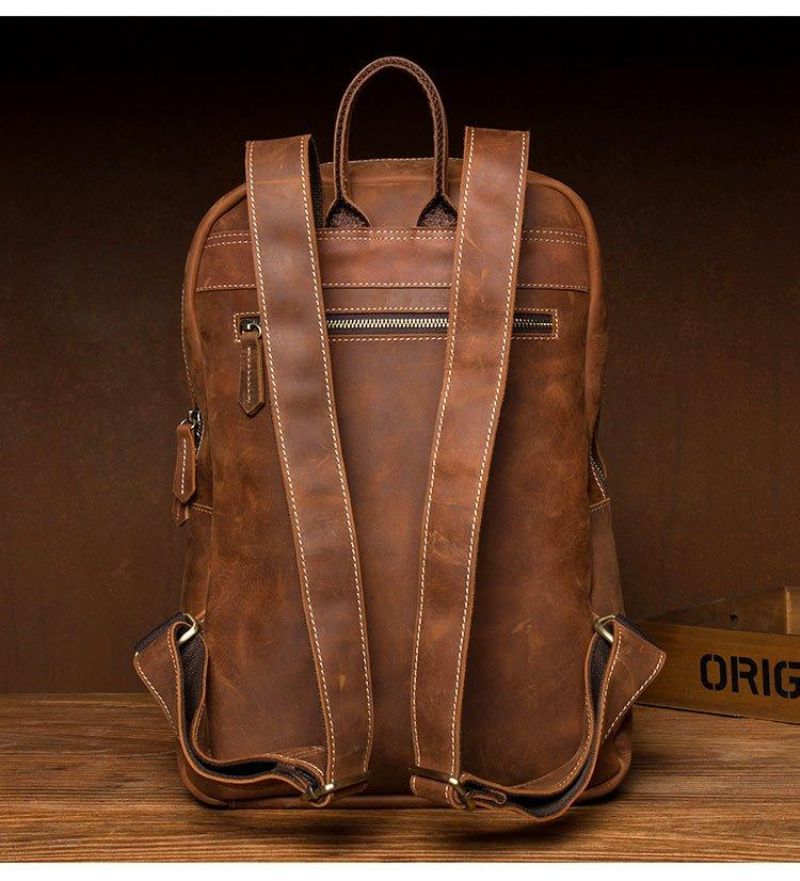 Vintage-laptoprucksack Für Herren 15.6 Zoll