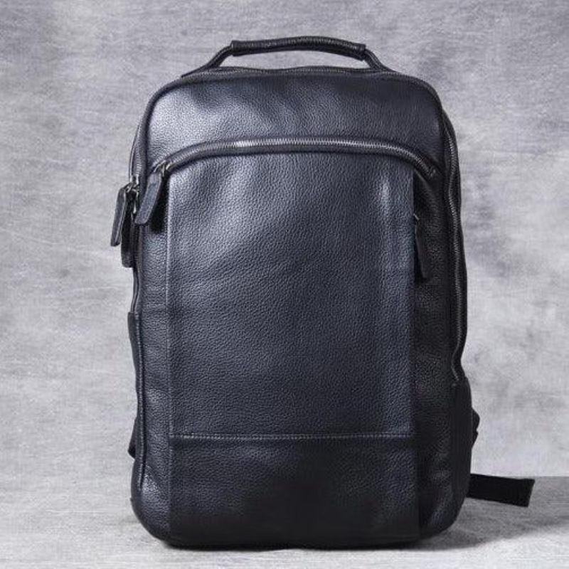 Vintage Lederrucksack Für Herren Laptop