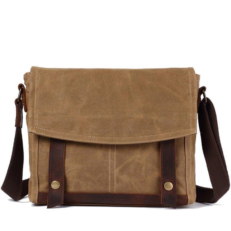 Vintage Messenger Bag Aus Canvas Umhängetasche Für Herren