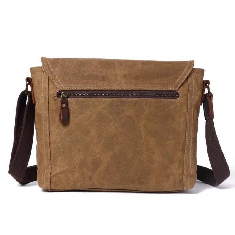 Vintage Messenger Bag Aus Canvas Umhängetasche Für Herren