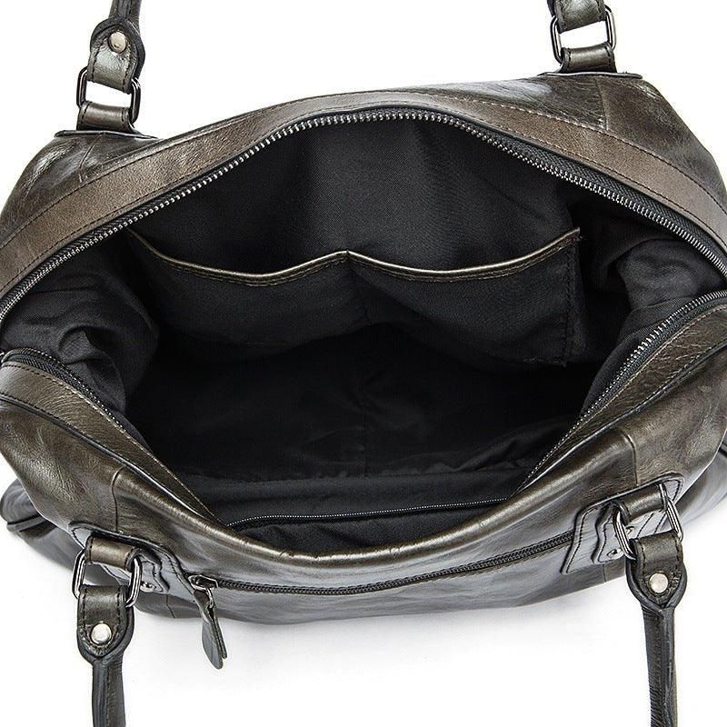 Vintage-reisetasche Aus Leder Für Herren Und Damen