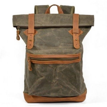 Vintage-rolltop-rucksack Für Reisen