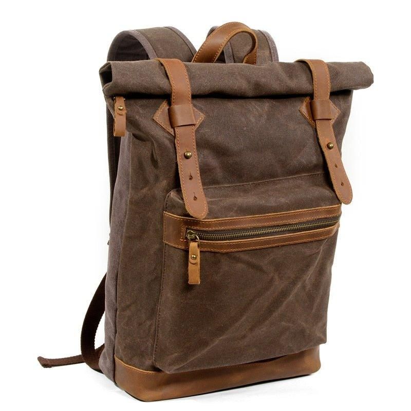 Vintage-rolltop-rucksack Für Reisen