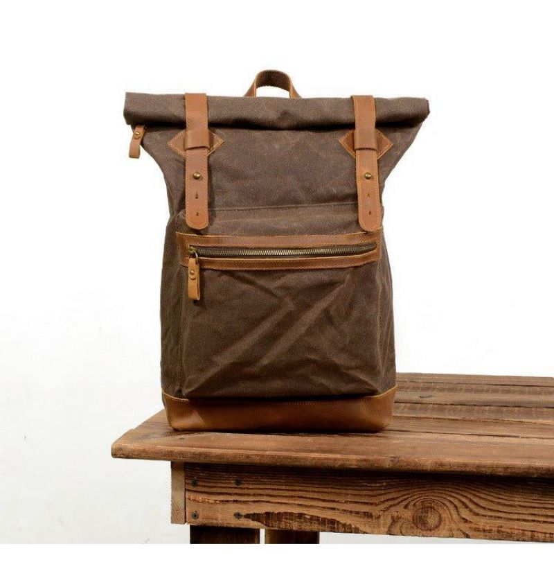 Vintage-rolltop-rucksack Für Reisen