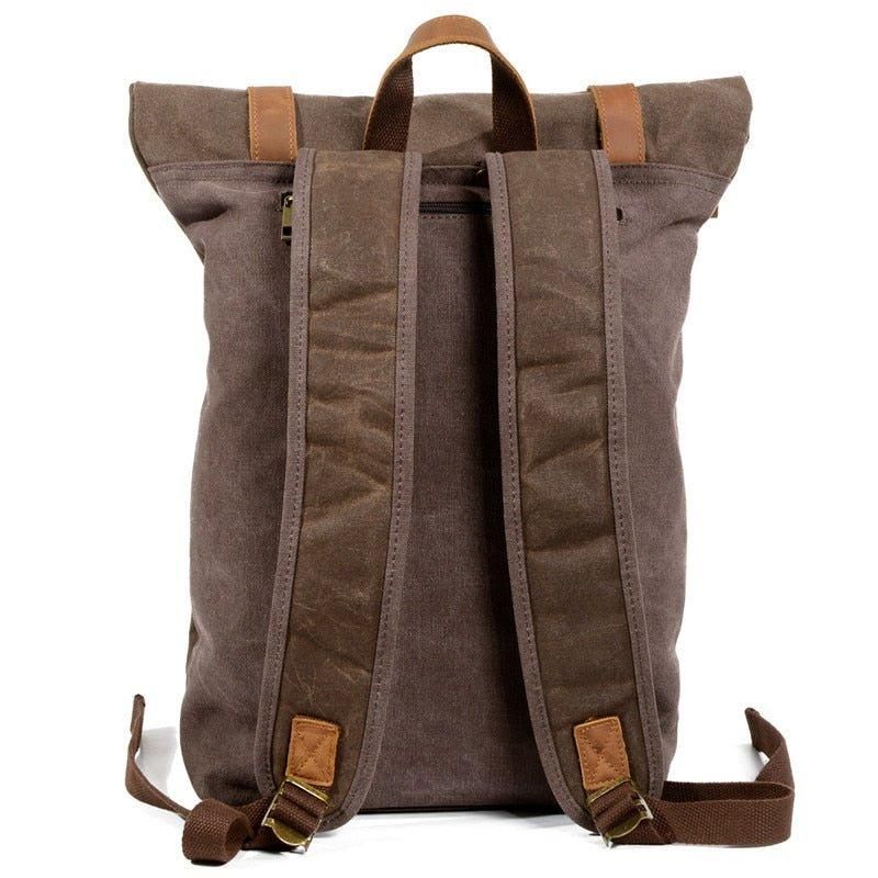 Vintage-rolltop-rucksack Für Reisen