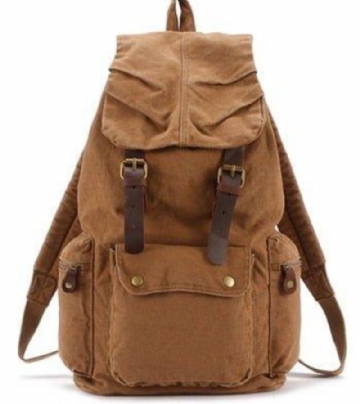 Vintage-rucksack Aus Baumwoll-canvas