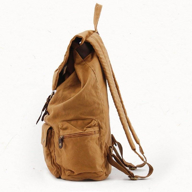 Vintage-rucksack Aus Baumwoll-canvas