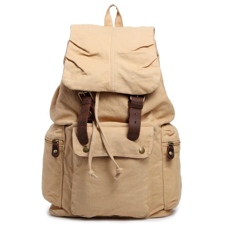 Vintage-rucksack Aus Baumwoll-canvas