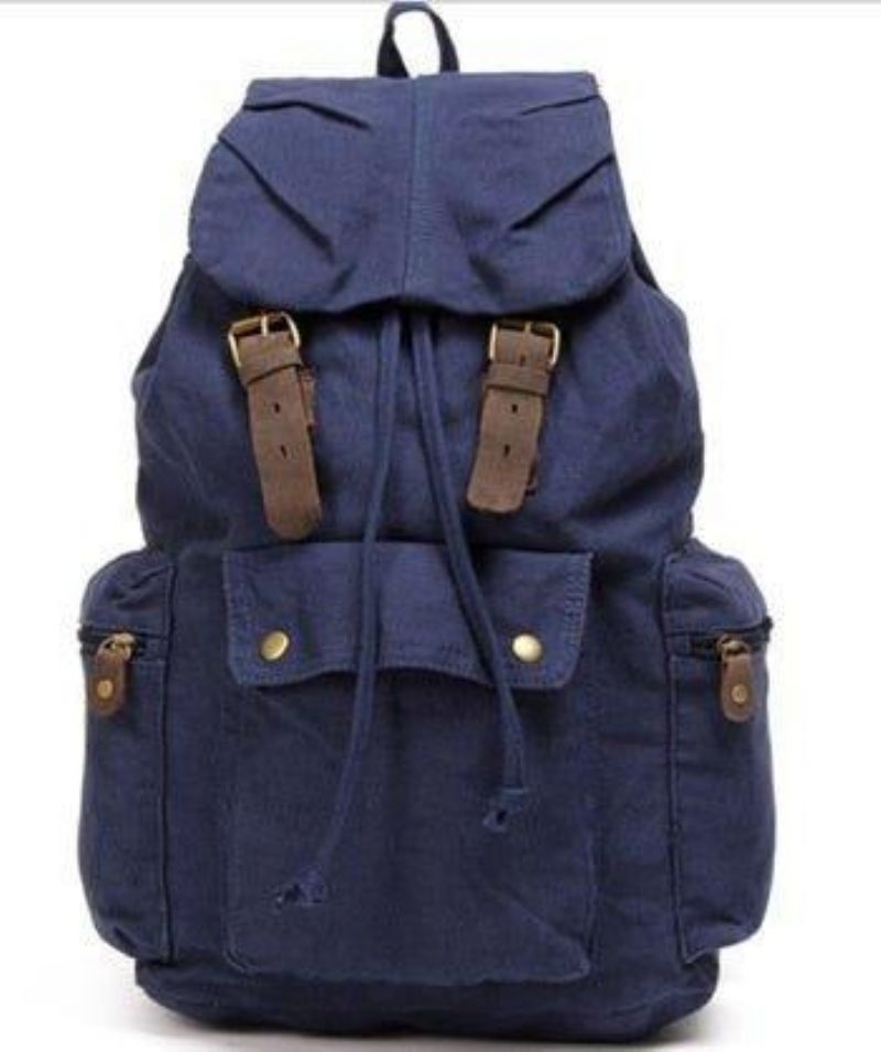 Vintage-rucksack Aus Baumwoll-canvas