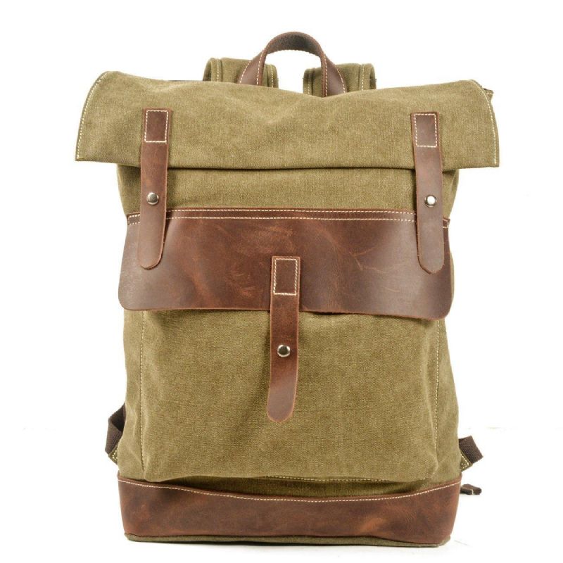 Vintage-rucksack Aus Canvas College-rucksäcke