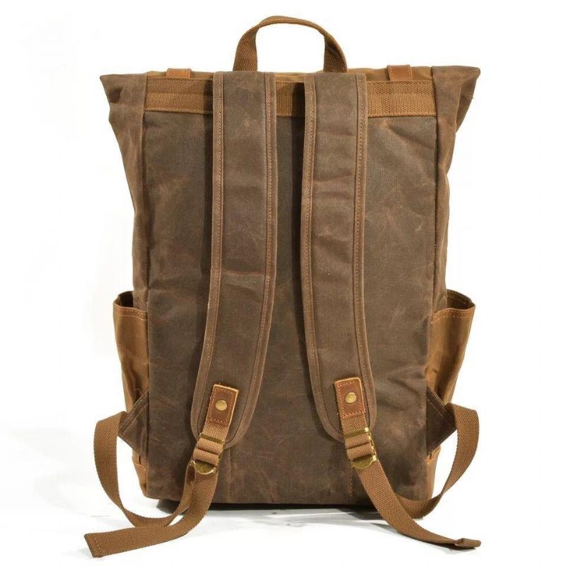 Vintage-rucksack Aus Canvas Für Herren