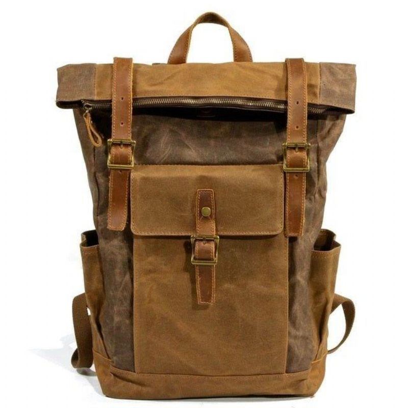 Vintage-rucksack Aus Canvas Für Herren