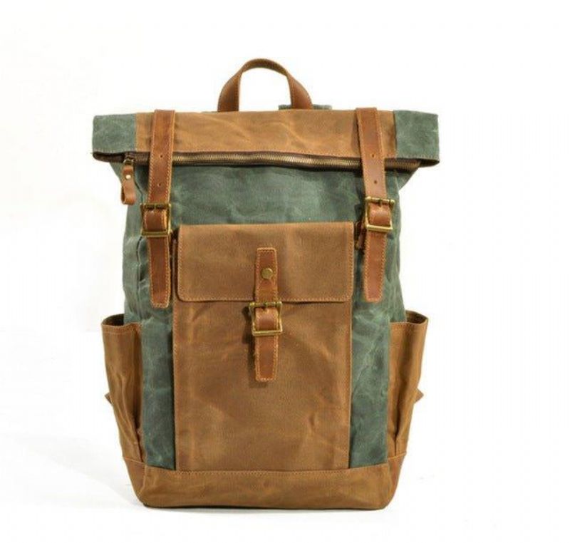 Vintage-rucksack Aus Canvas Für Herren