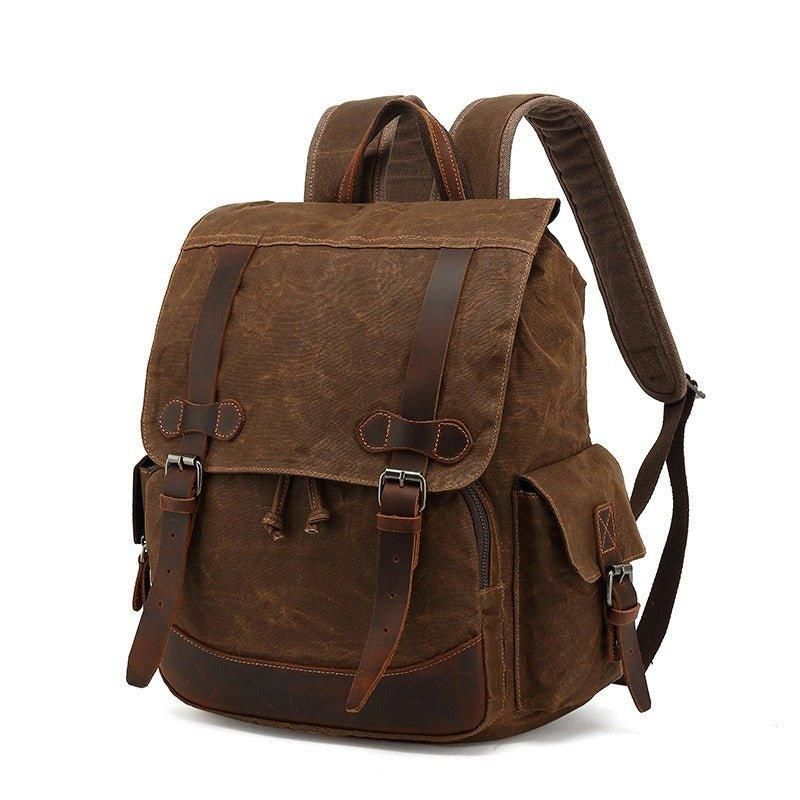 Vintage-rucksack Aus Canvas Im Vintage-stil Für Reisen Und Schule