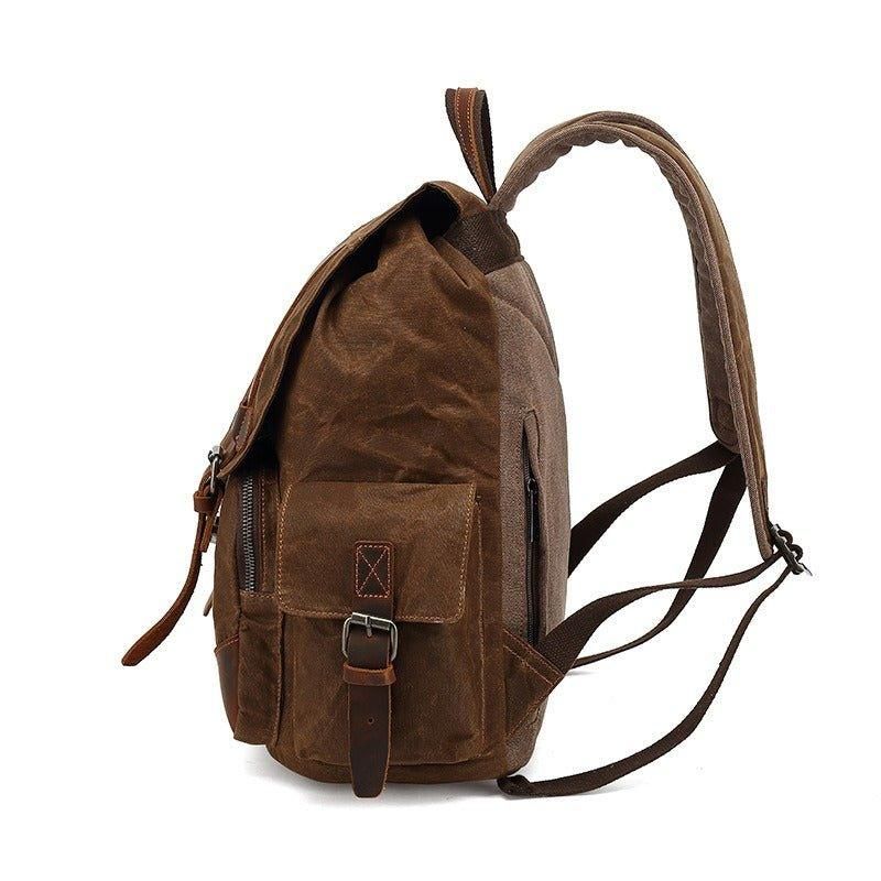 Vintage-rucksack Aus Canvas Im Vintage-stil Für Reisen Und Schule