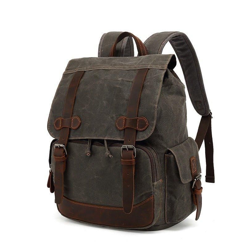 Vintage-rucksack Aus Canvas Im Vintage-stil Für Reisen Und Schule