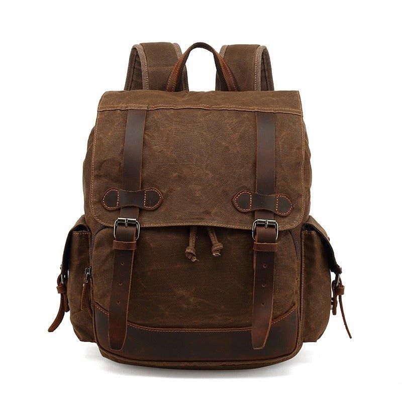 Vintage-rucksack Aus Canvas Im Vintage-stil Für Reisen Und Schule