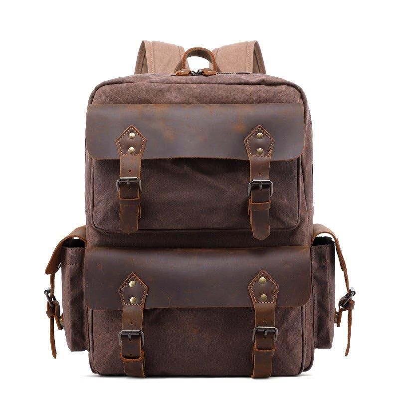 Vintage-rucksack Aus Canvas Laptop