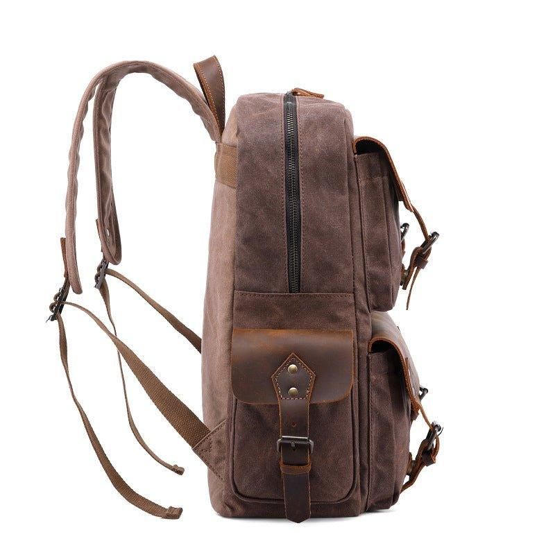 Vintage-rucksack Aus Canvas Laptop