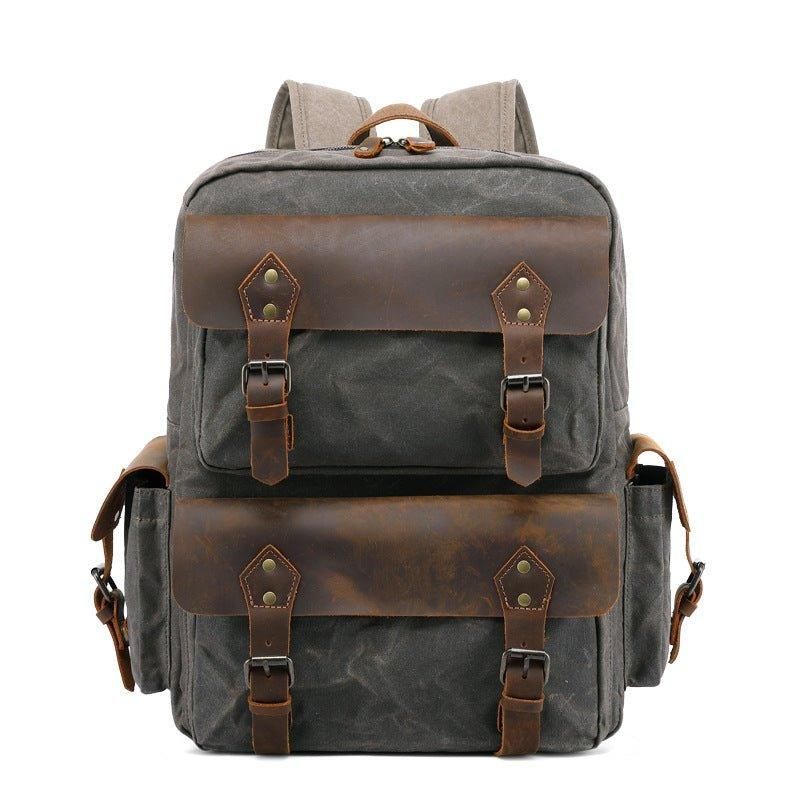 Vintage-rucksack Aus Canvas Laptop