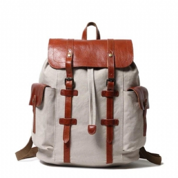 Vintage-rucksack Aus Leder