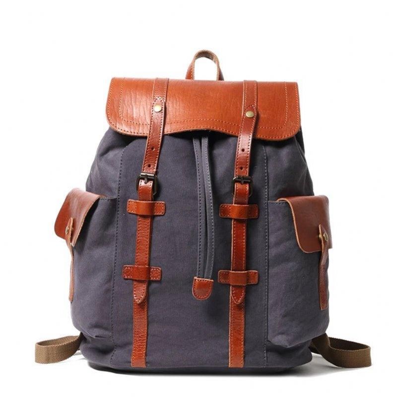 Vintage-rucksack Aus Leder