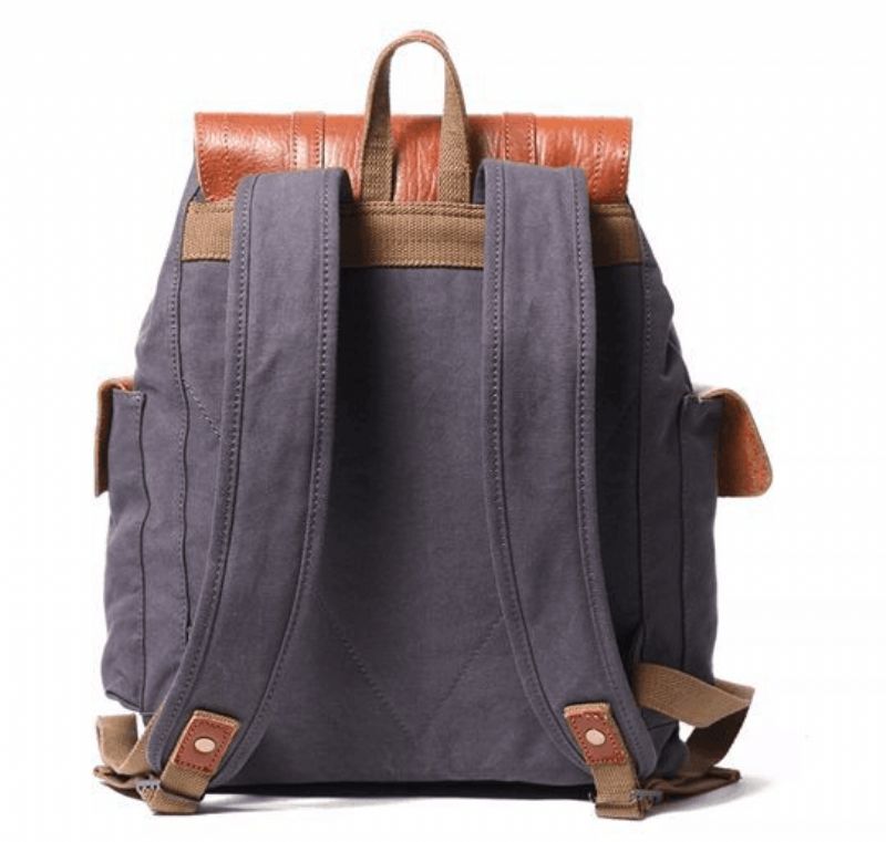 Vintage-rucksack Aus Leder