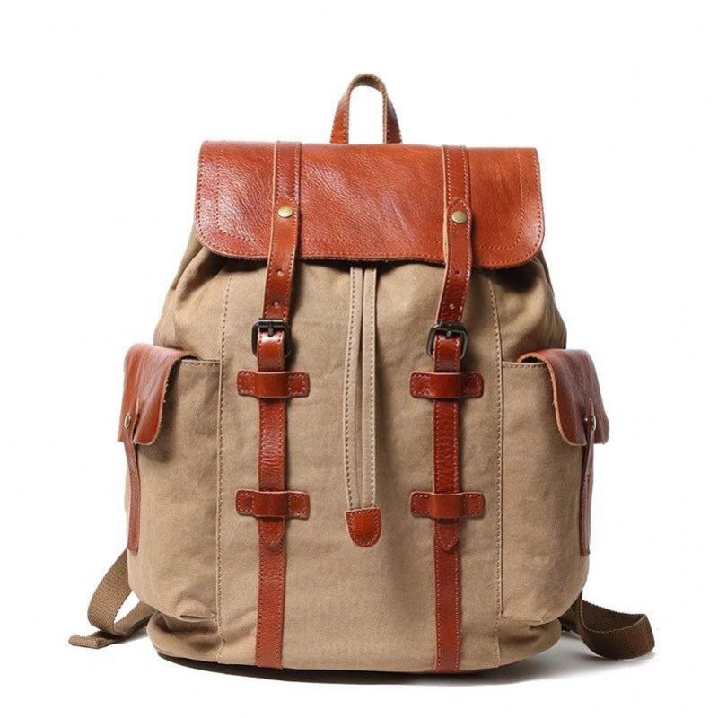 Vintage-rucksack Aus Leder