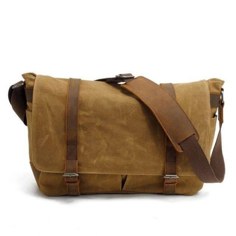 Wasserdichte Messenger-tasche Aus Canvas Für 14-zoll-laptop