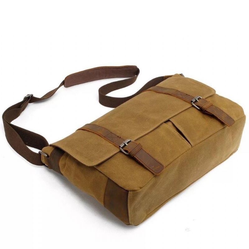 Wasserdichte Messenger-tasche Aus Canvas Für 14-zoll-laptop