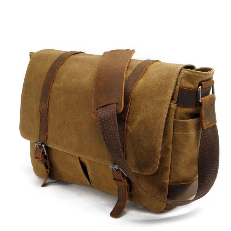 Wasserdichte Messenger-tasche Aus Canvas Für 14-zoll-laptop