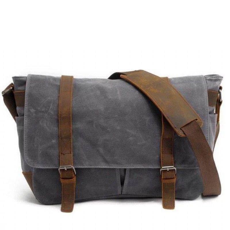 Wasserdichte Messenger-tasche Aus Canvas Für 14-zoll-laptop