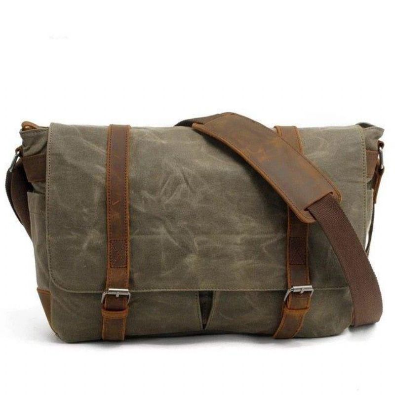 Wasserdichte Messenger-tasche Aus Canvas Für 14-zoll-laptop