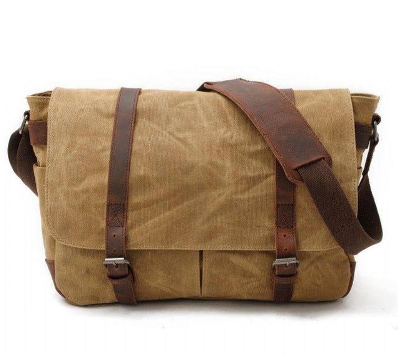 Wasserdichte Messenger-tasche Aus Canvas Für 14-zoll-laptop