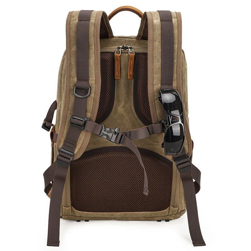 Wasserdichter Canvas-rucksack Mit Kamerafach