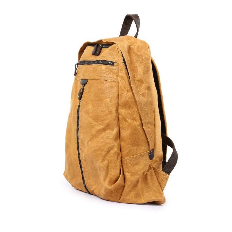 Wasserdichter Rucksack Aus Gewachstem Canvas Für Laptops Tagesrucksack