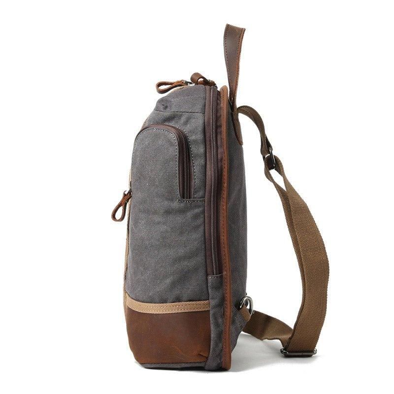 Wasserdichter Sling-rucksack Aus Canvas