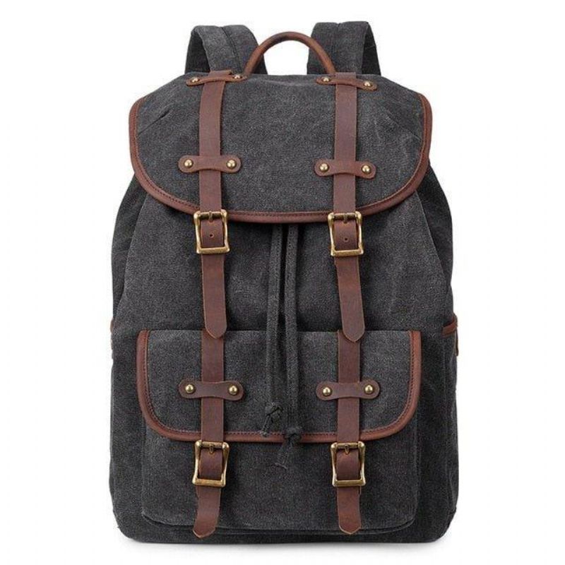 Wasserdichter Vintage-rucksack Aus Canvas Für Herren 15 Zoll