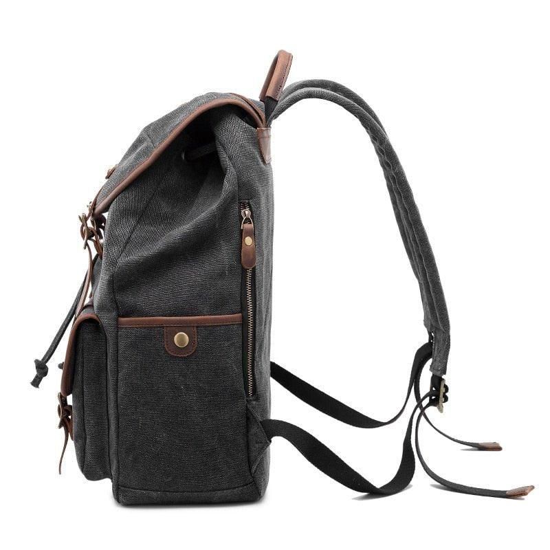 Wasserdichter Vintage-rucksack Aus Canvas Für Herren 15 Zoll