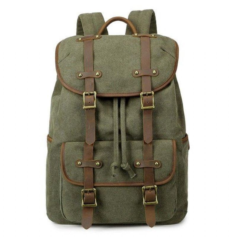 Wasserdichter Vintage-rucksack Aus Canvas Für Herren 15 Zoll